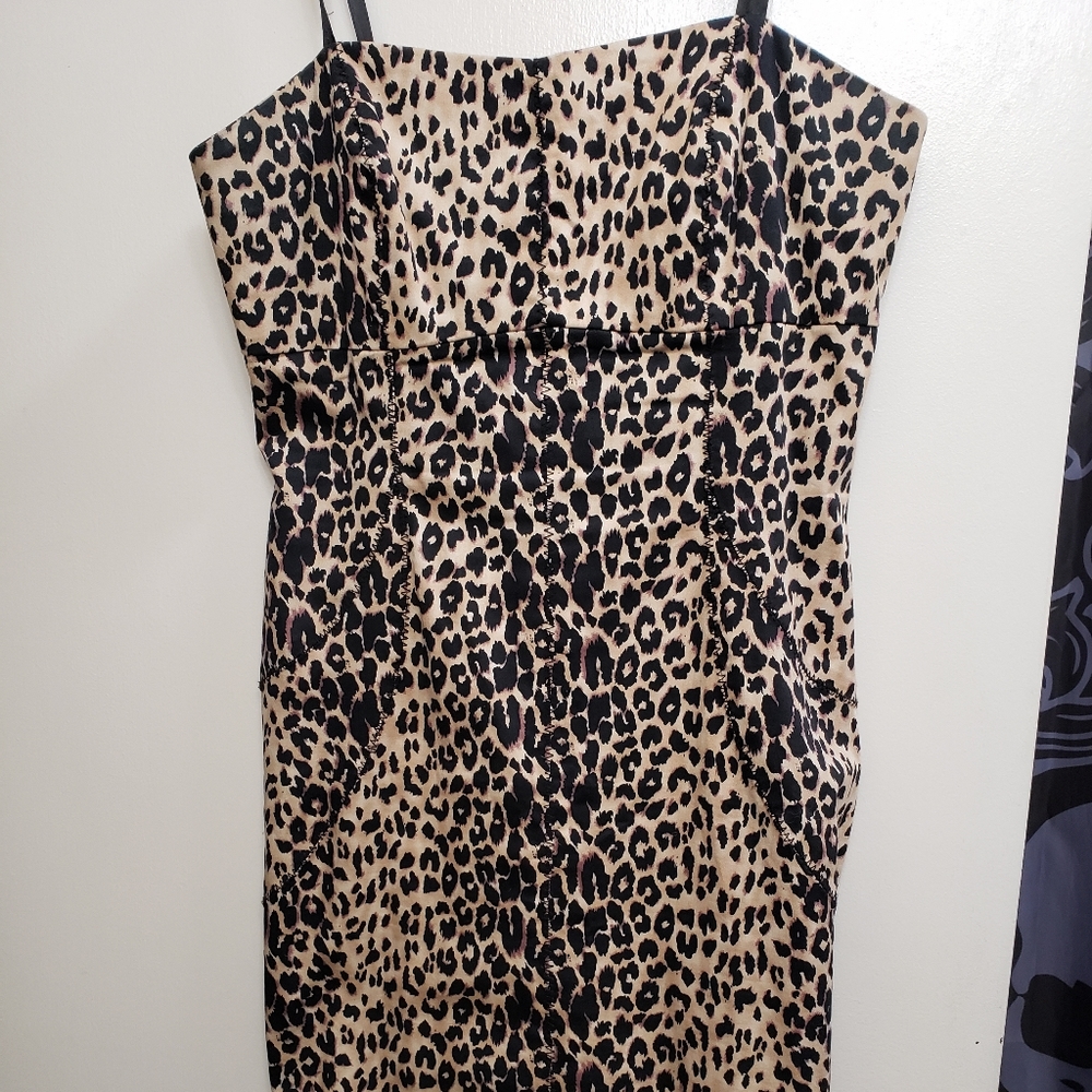 Leopard pencil dress
